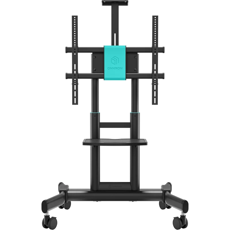 Support Mobile pour Télévision 50"-90", max 101 kg, Noir TS1881
