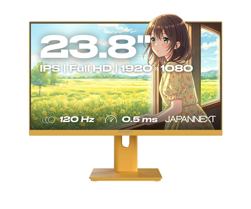 Écran PC Gaming/bureautique | 23,8" | IPS | Full HD | 120Hz | Pastel jaune