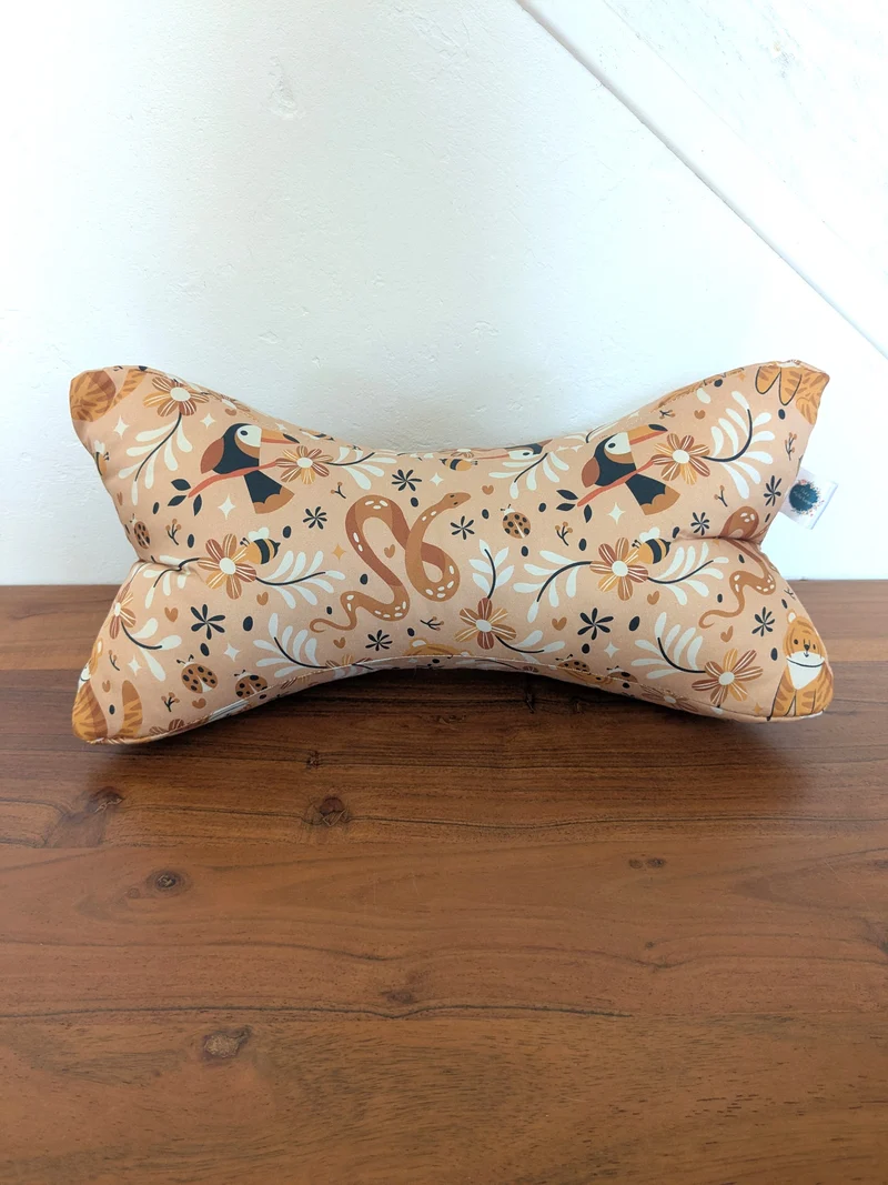 Os de lecture - Confort et support de lecture - Coton BIO - Motifs animaux jungle mignons