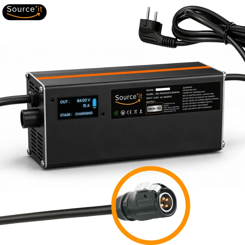 Chargeur Rapide Sur-Ron Ultra Bee 72V-84V 15A (Batterie d'origine)