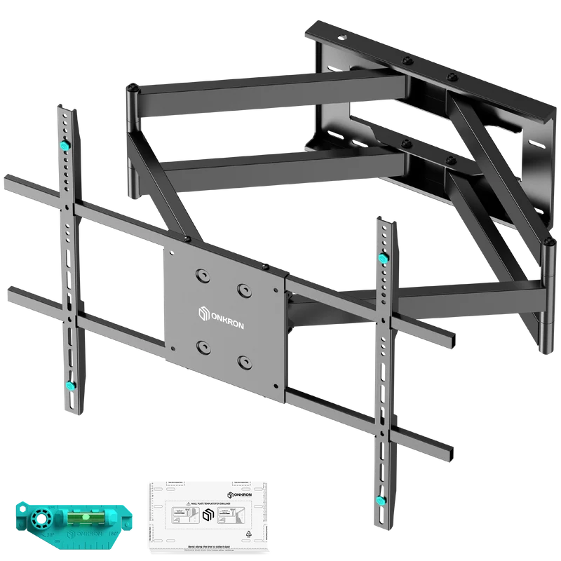 Support mural articulé complet pour 42"-110", charge max. 100 kg, Noir M8L