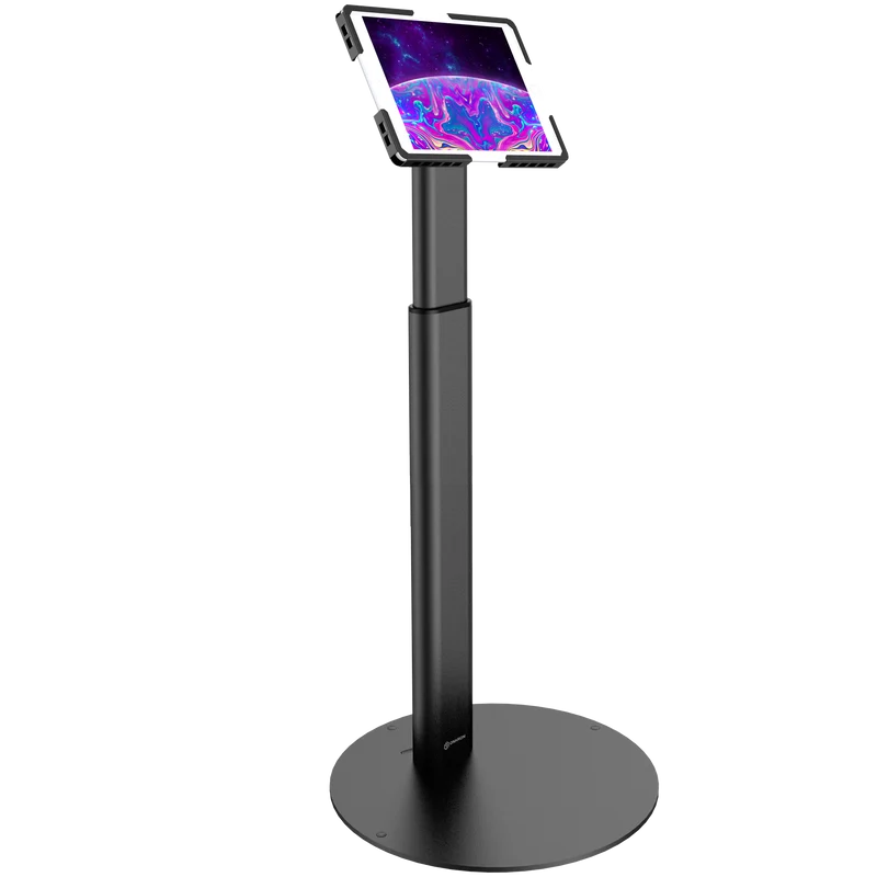 Adjustable height tablet stand Tablets 7.9-10" and 10-13" Load 9 kg VESA 75x75, 100x100 Tilt 180 degrees, rotation 90 degrees TS1010