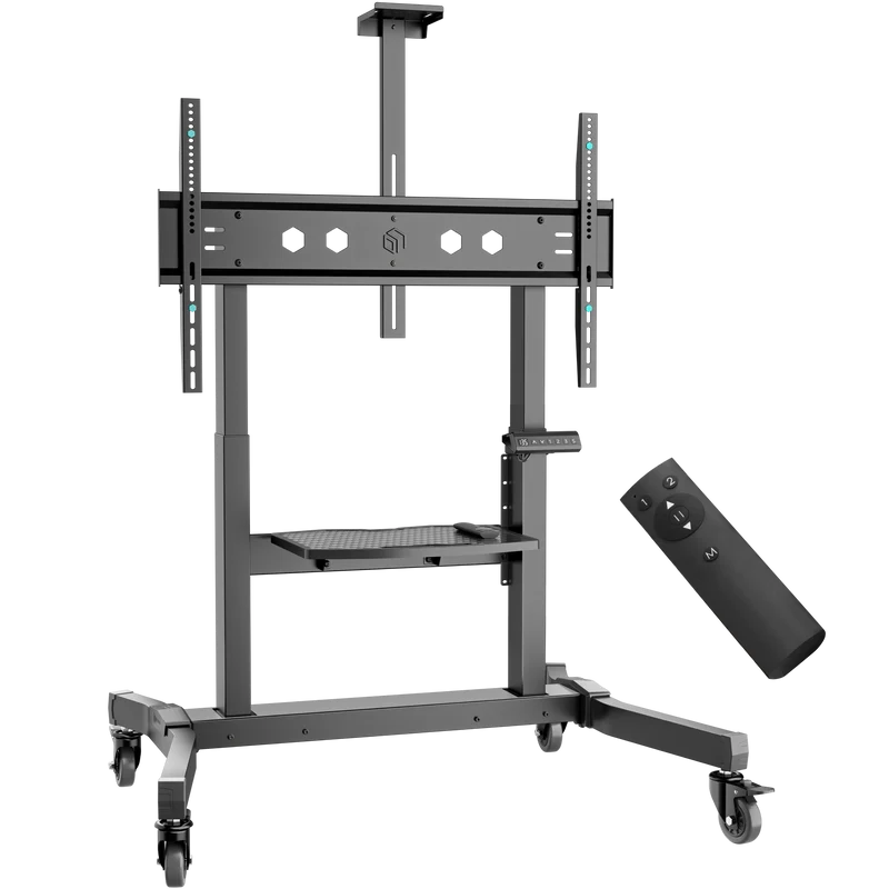 Support Mobile Motorisé pour Télévision ou Panneaux Interactifs 50"-100", max 130 kg, Noir TS1991E