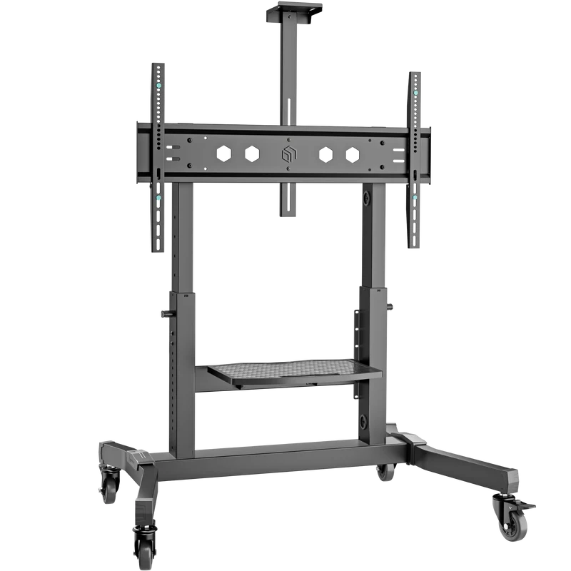 Support Mobile pour Télévision 50"-100", max 130 kg, Incliné, Noir TS1991