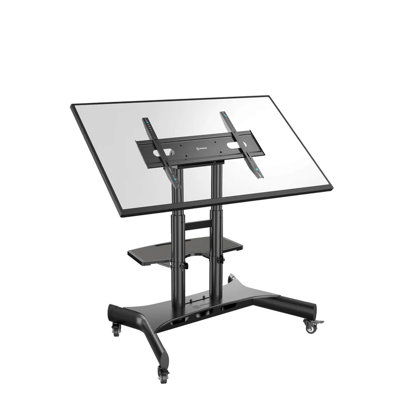 Support Mobile pour Télévision ou Panneau Interactif 50"-83", max 70 kg, Incliné, Noir TS1380