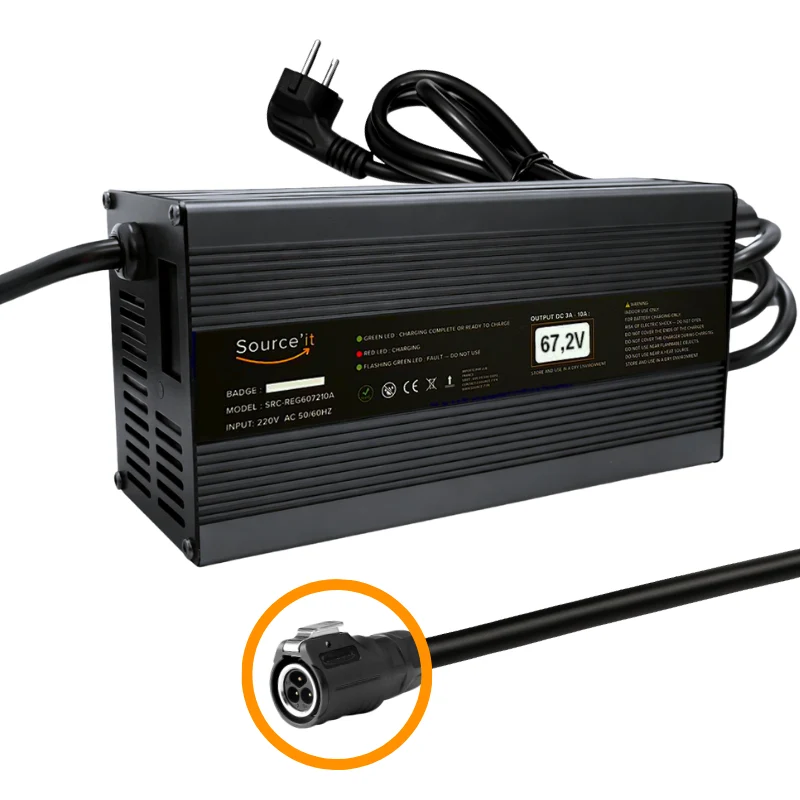 Chargeur Ultra Rapide Dualtron Victor, Victor Luxury et Victor Luxury LIMITED 60V-67,2V 10A LP16