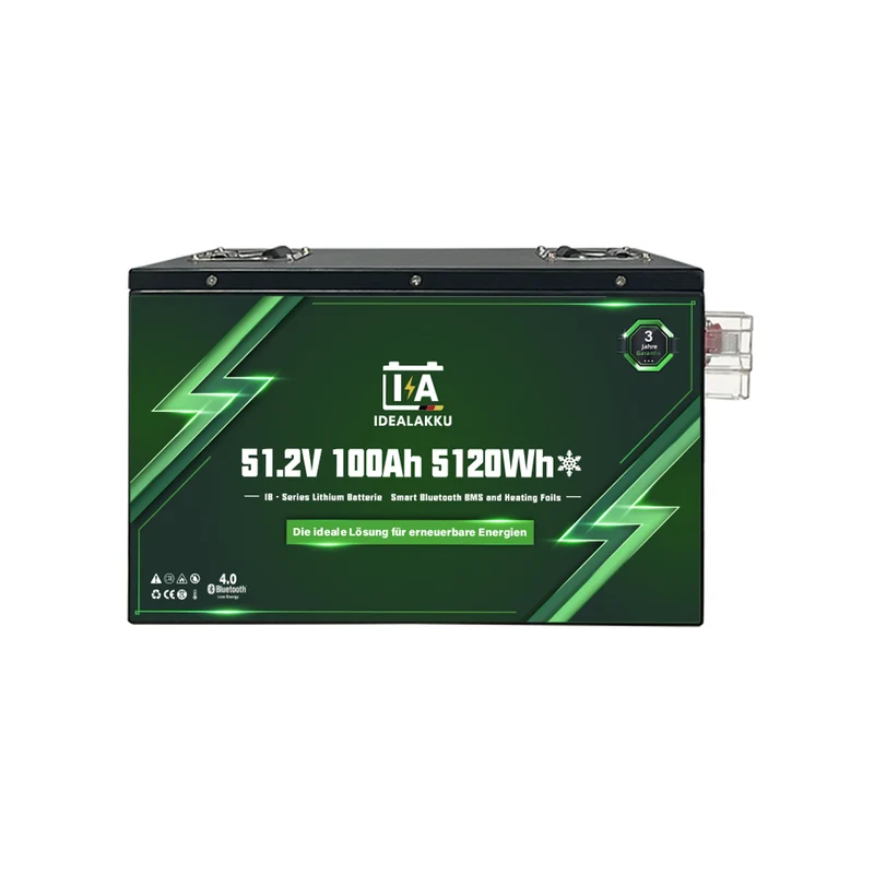 Batterie Lithium LiFePO4 48V 100Ah IDEALAKKU IB-48-100H – Remplacement AGM / Gel 5120Wh