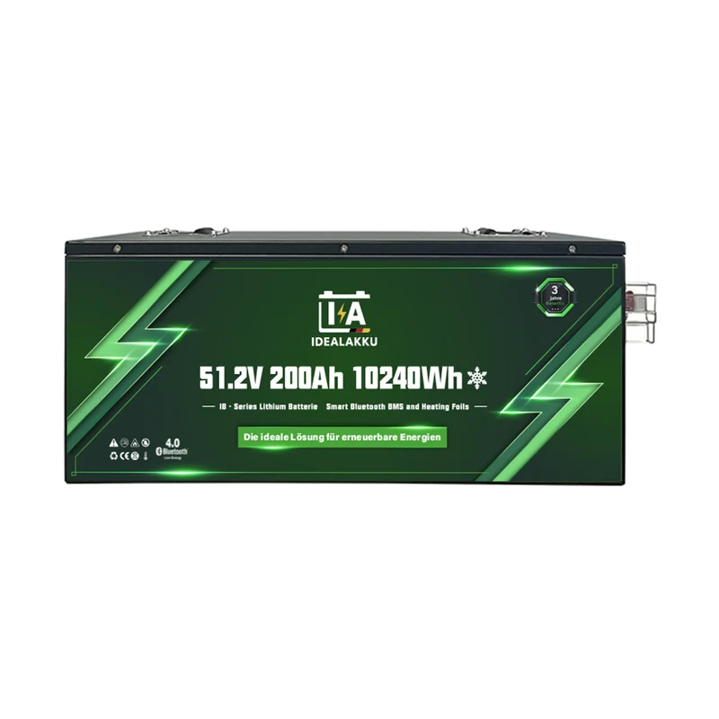 Batterie Lithium LiFePO4 48V 200Ah IB-48-200H – Remplacement plomb AGM GEL – BMS Bluetooth intégré