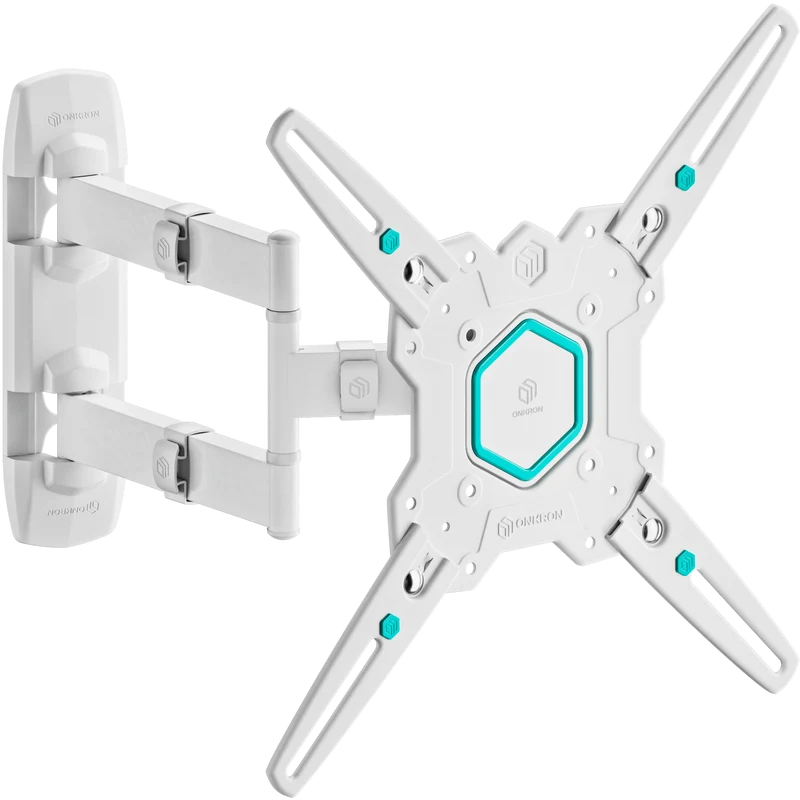 Support mural articulé complet pour 32"-65", charge max. 35 kg, Blanc M4