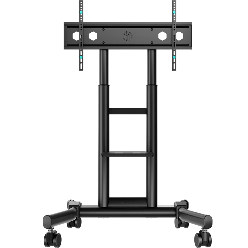 Support Mobile pour Télévision et Écrans Professionnels 43"-75", max 65 kg, Noir TS1551