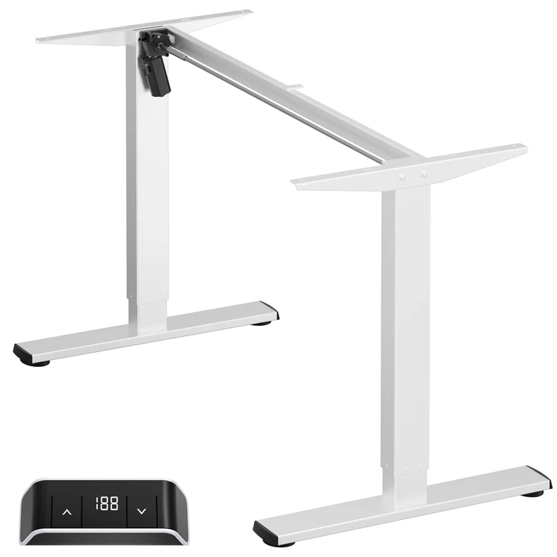 WDF221E-W Cadre de bureau motorisé jusqu'à 70 kg, Blanc