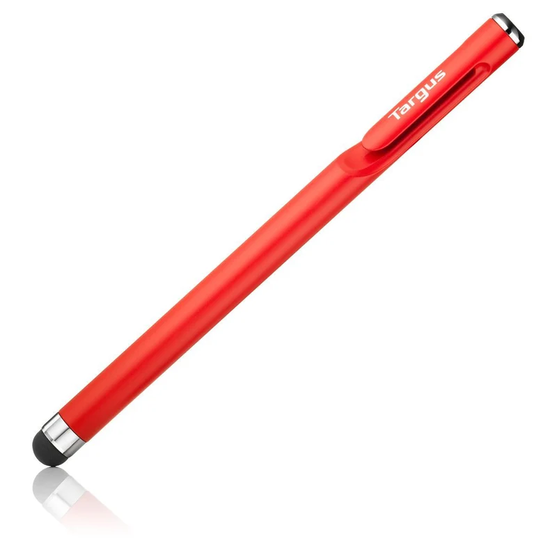Stylet antimicrobien lisse pour smartphones et écrans tactiles - Rouge
