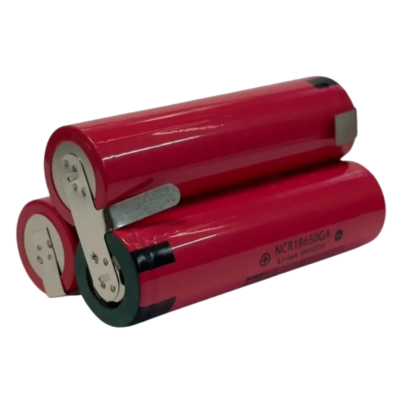 Batterie Li-ion 3S1P 10.8V 3500mAh 3x18650 avec pattes à souder
