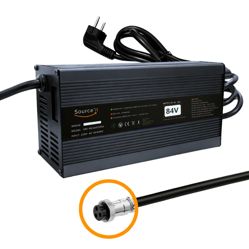 Chargeur Ultra Rapide 72V-84V 10A Nami Burn E - Burn E2 - Burn E3 3 broches