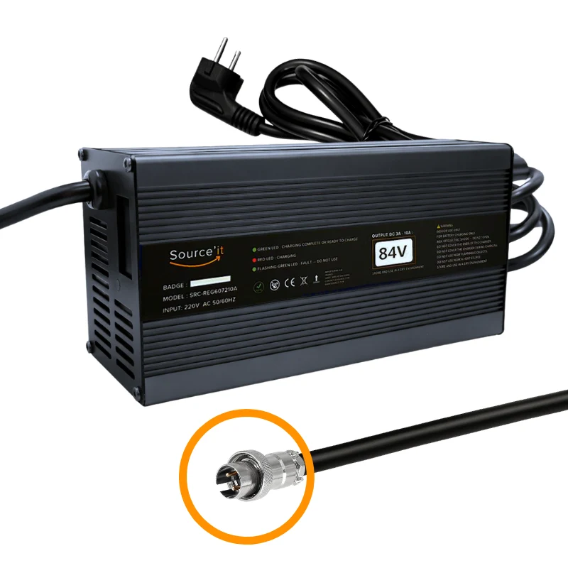 Chargeur Réglable Ultra Rapide 72V-84V 10A Nami Burn E - Burn E2 - Burn E3 2pins