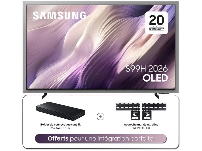 SAMSUNG TQ83S99H + BOITIER SANS FIL + FIXATION MURALE