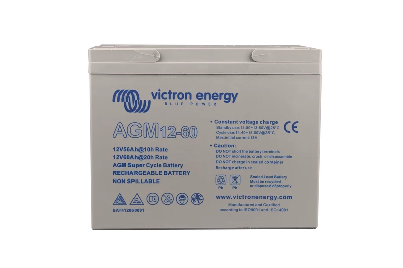 Victron Energy 12V/60Ah AGM Super Cycle Battery (M5) | BAT412060081