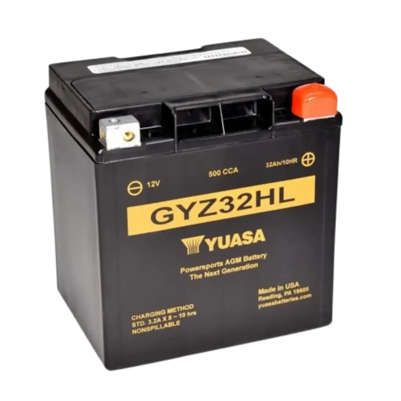 Batterie Moto YUASA GYZ32HL 12V AGM – Sans Entretien Prête à l'Emploi