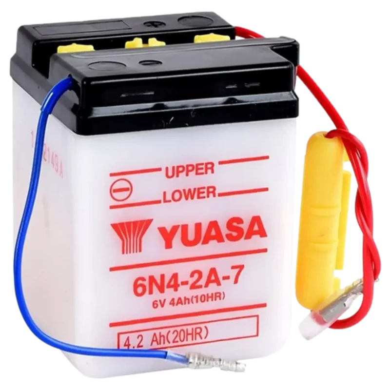 Batterie Yuasa 6N4-2A-7 Conventionnelle Avec Entretien - Livrée Sans Acide