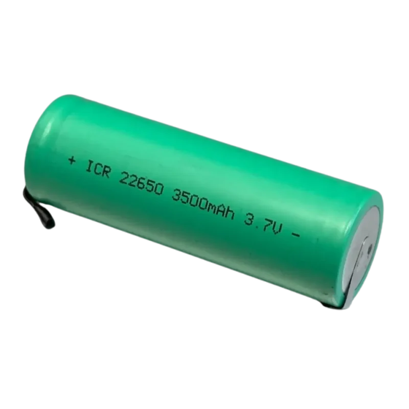 Batterie lithium 22650 3.7V 3500mAh avec languettes pour montage
