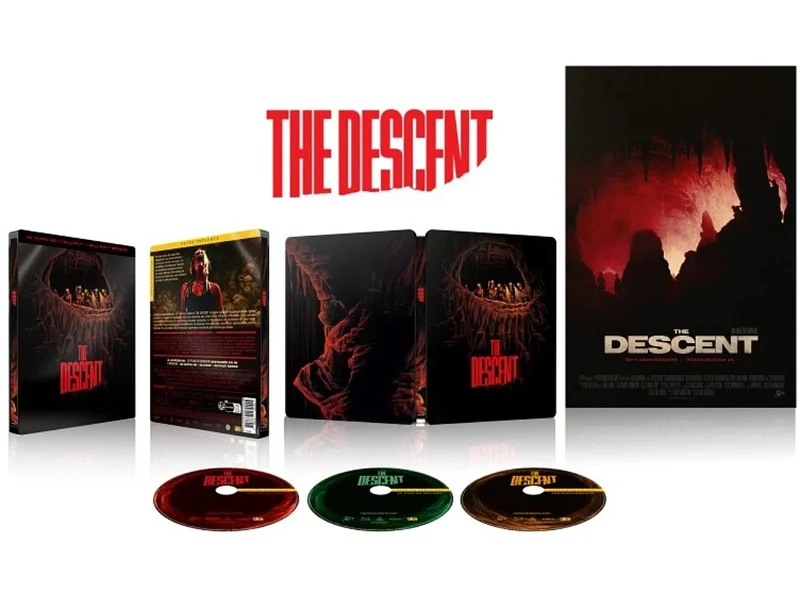 THE DESCENT (2005) - COMBO UHD 4K + BD + BD BONUS + AFFICHE - STEELBOOK