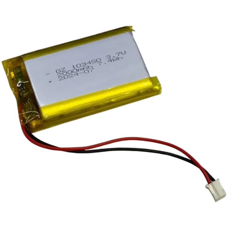Batterie LiPo 103450 3.7V 2000mAh – Accu Lithium-Polymère Rechargeable RC Drone