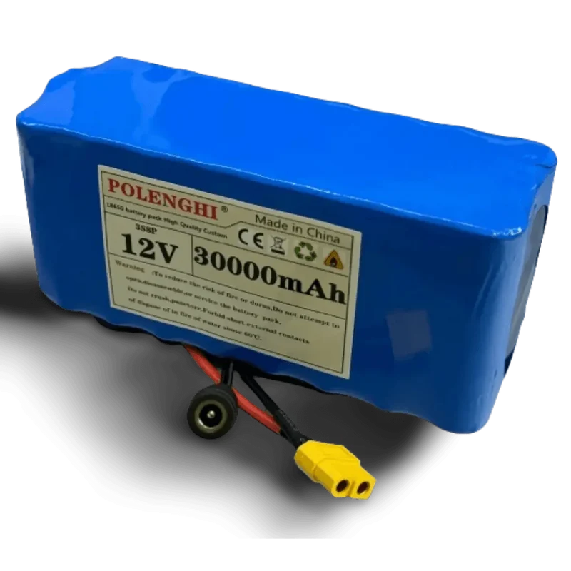 Batterie 12V 30Ah Li-ion 3S8P avec BMS et chargeur