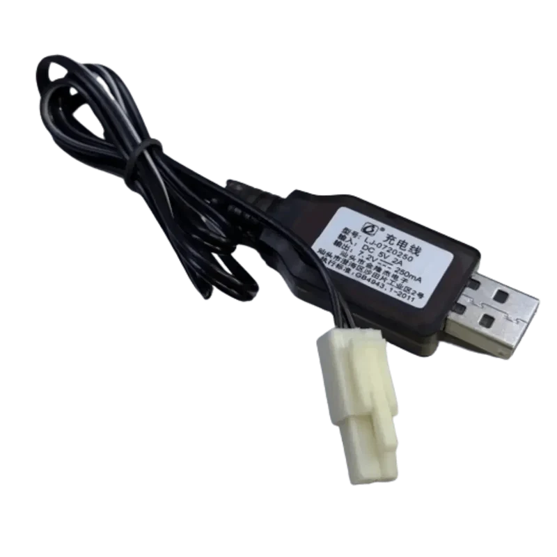 Chargeur USB 7.2V 250mA pour jouets radiocommandés, voitures etc..