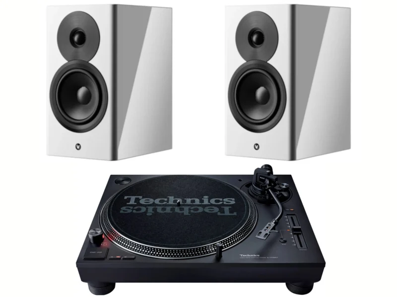 DYNAUDIO FOCUS 10 Blanc + TECHNICS SL-1210 Mk7 Noir