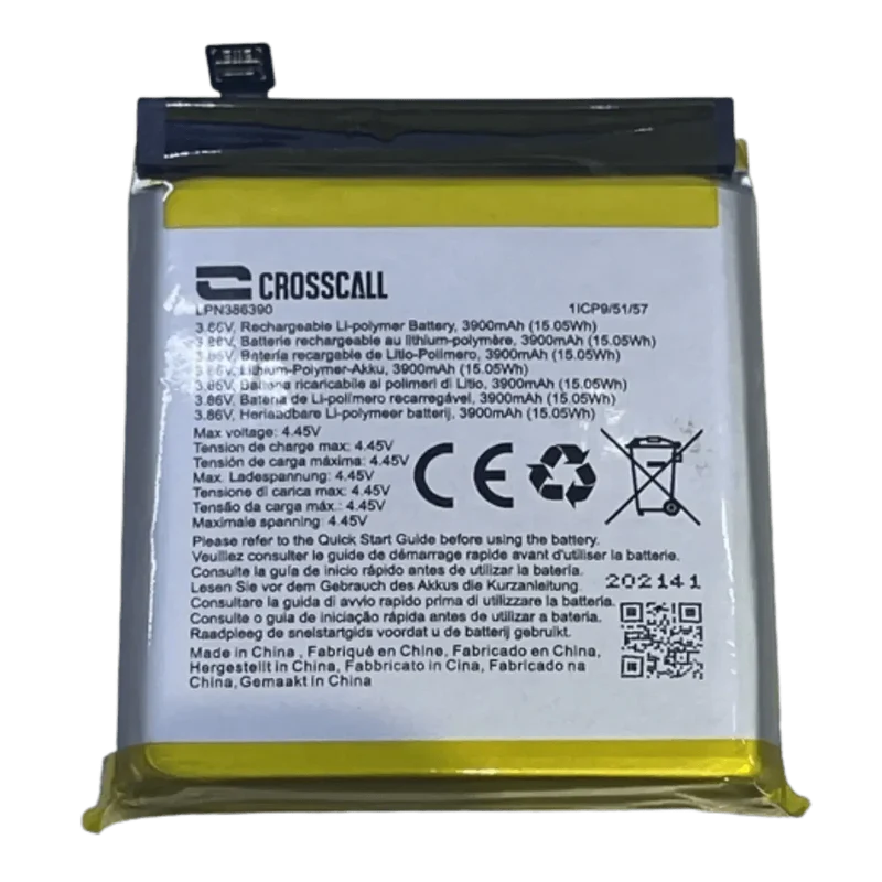 Batterie LPN386390 d'origine pour téléphone Crosscall Core M5
