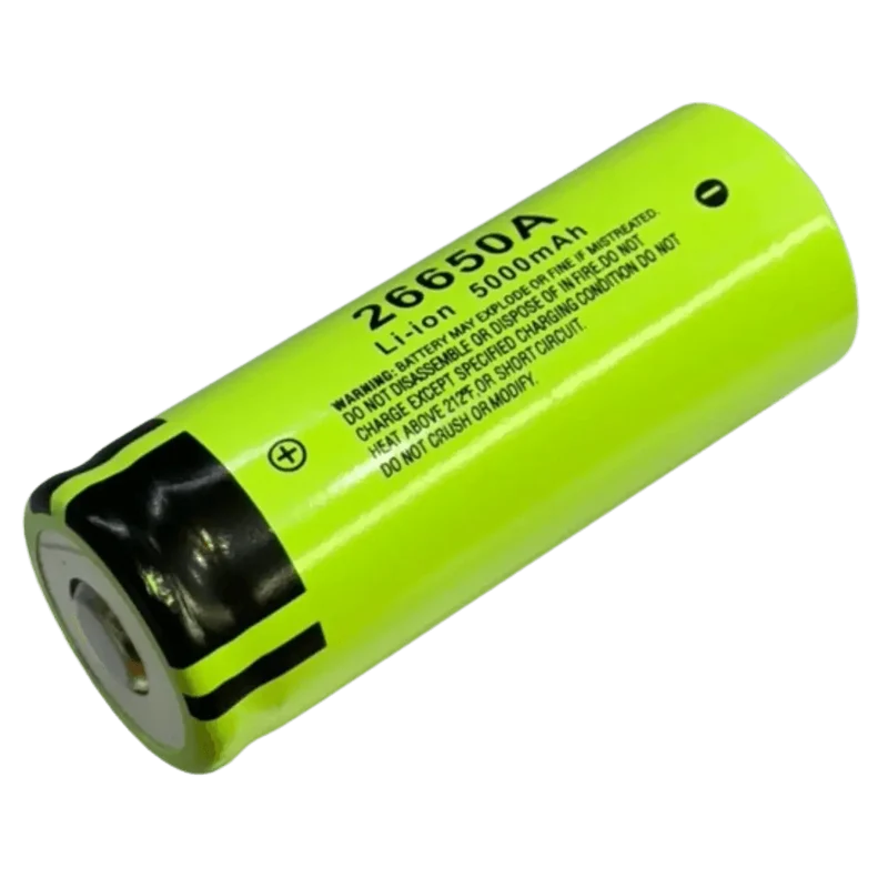 Accu 26650A Li-ion 3,6 V 5000 mAh Button Top protégé