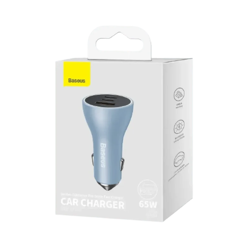 Chargeur allume cigare 12-24V voiture 65W USB-C et USB