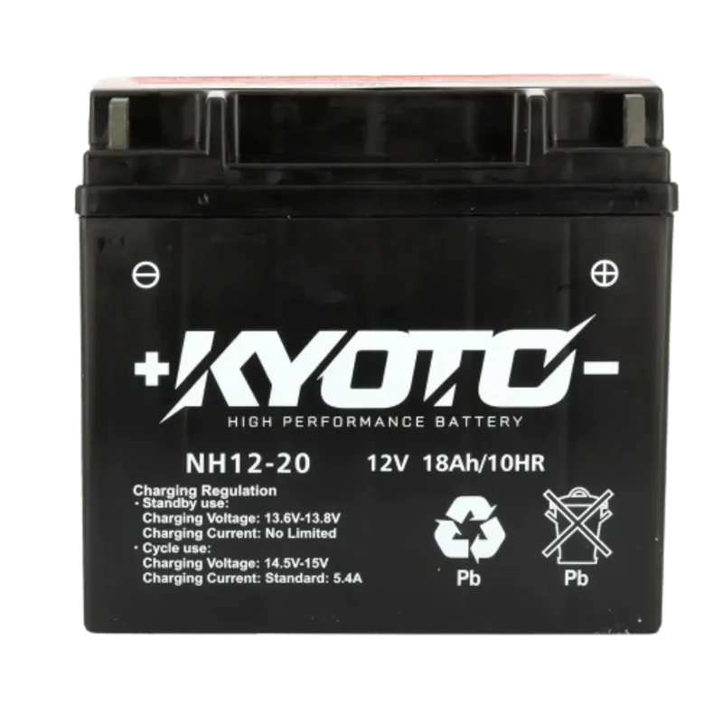Batterie Moto KYOTO YT19BL-BS 12V 18Ah AGM – Sans Entretien avec Pack Acide