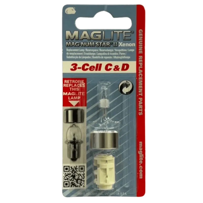 Ampoule Maglite LMXA301 Xenon 3-Cell C/D Magnum Star II