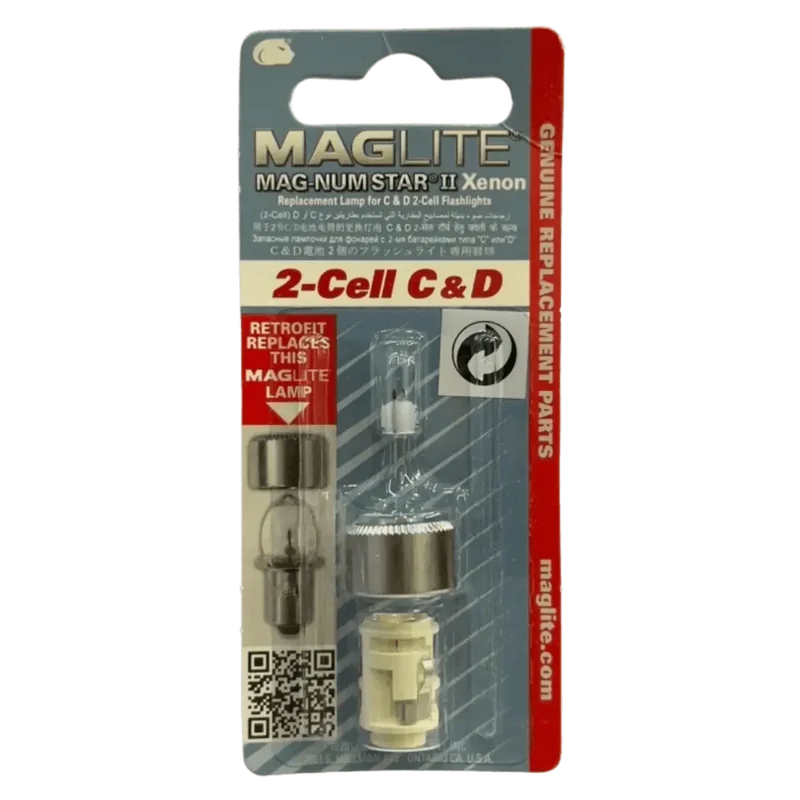 Ampoule Maglite LMXA201 Xenon 2-Cell C/D Magnum Star II