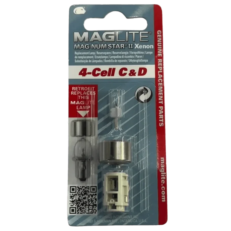 Ampoule 4-Cell C/D Mag-num Star 2 Xenon pour lampe de poche Maglite