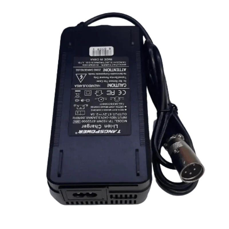 Chargeur de batterie lithium 67.2V 2A avec connecteur XLR 4P