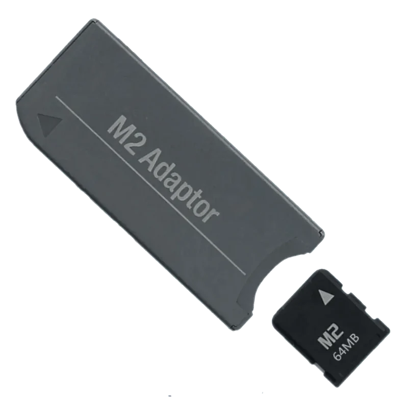 Adaptateur de carte mémoire M2 vers memory stick + carte mémoire M2 64 mo