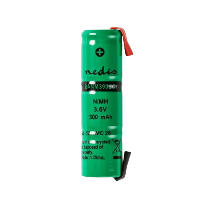 Batterie rechargeable Ni-MH 3.6V 300mAh languettes à souder