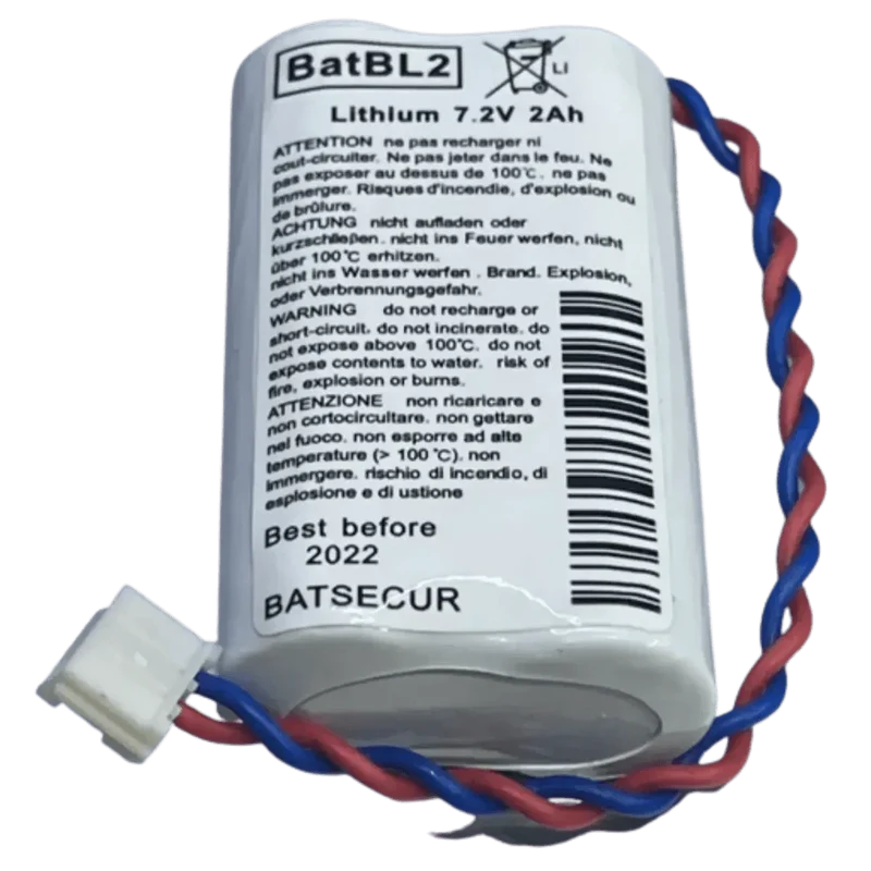 Pile Lithium 7.2V 2.6Ah BATBL2 – Compatible Alarme