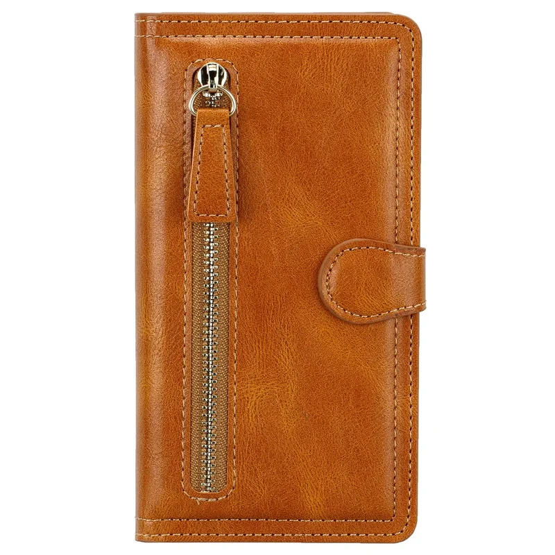 Coque de Téléphone Cuir Zippé ZALTAN