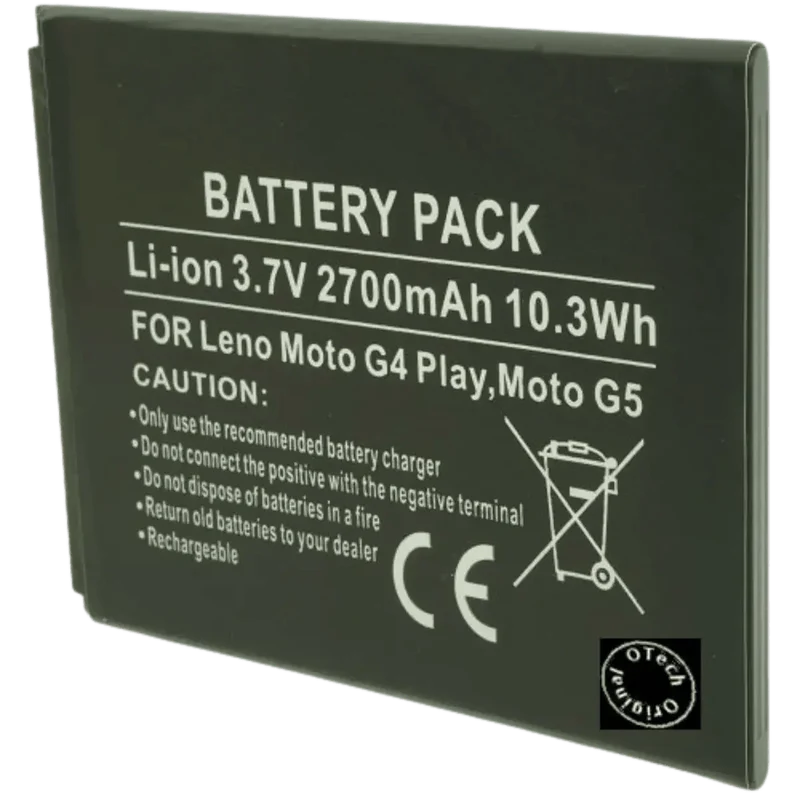 Batterie pour téléphone portable Motorola G4, G5, E3, E4, GK40