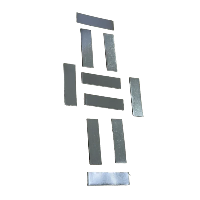 Bande en acier nickelé 0.1x4mm x10 languettes