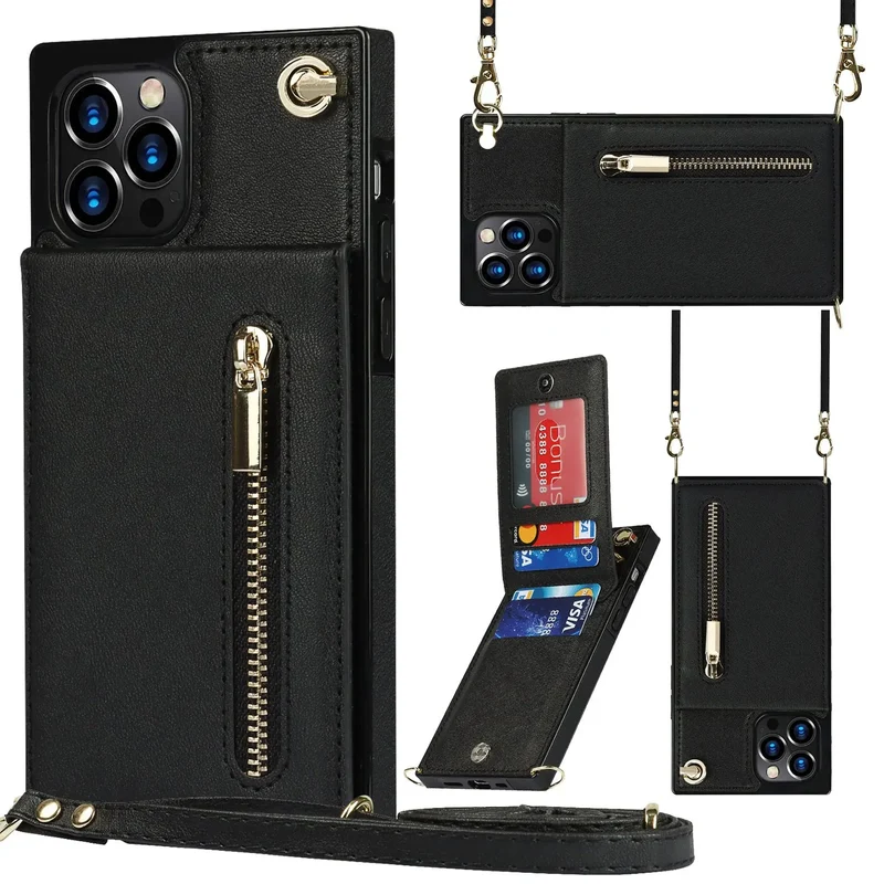 Coque de Téléphone Cuir Élégant ZLARA