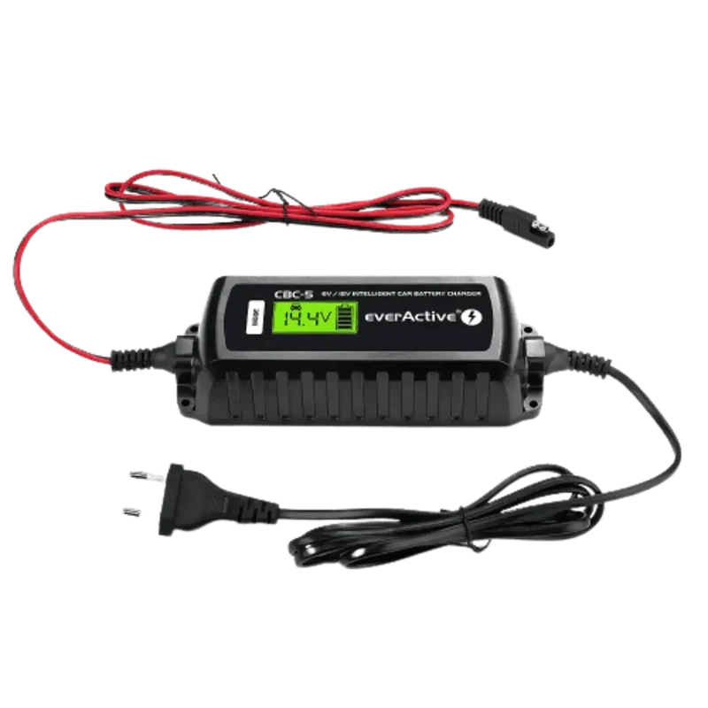 Chargeur intelligent pour batterie de véhicules 6V et 12V avec écran LCD