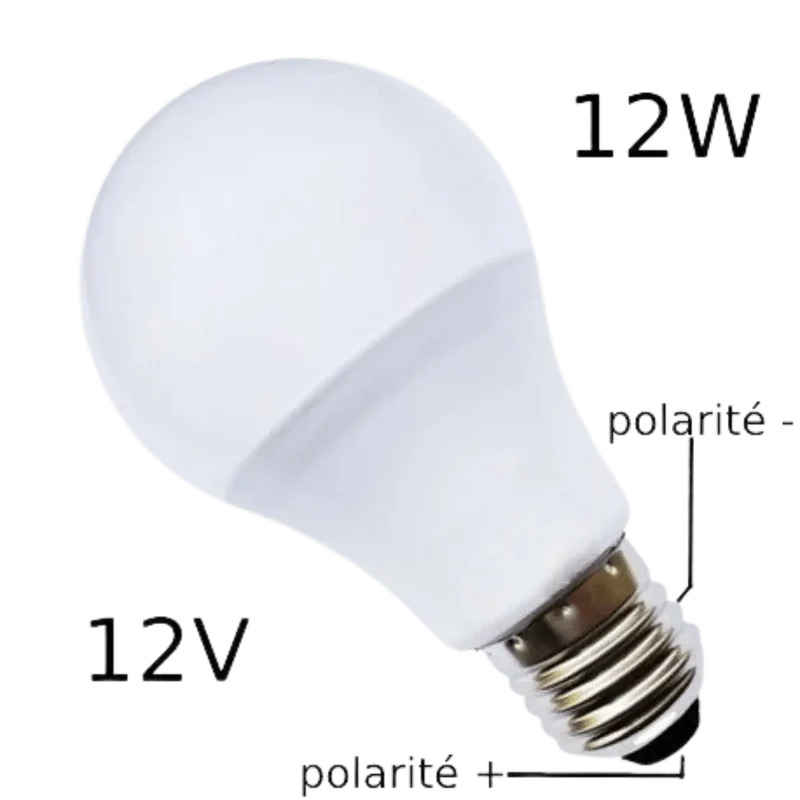 Ampoule LED 12V 12W Blanc chaud