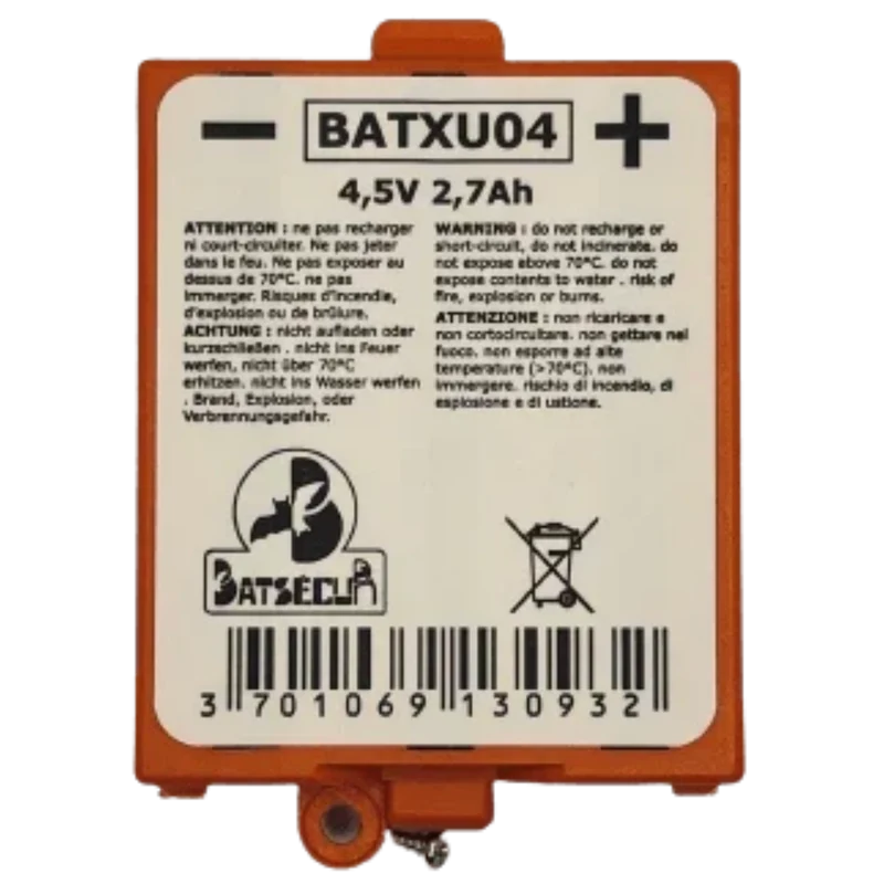 Pile RXU04X 4.5V 2.7Ah clavier Hager Daitem BATXU04