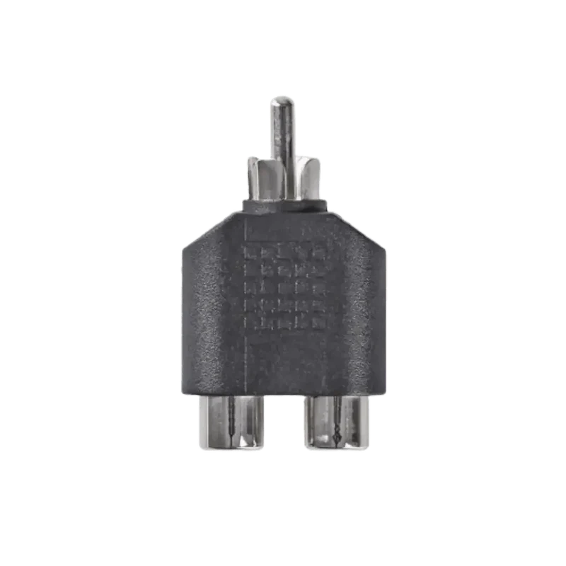 Adaptateur Audio Subwoofer 2x Rca Femelles en 1x Rca Male