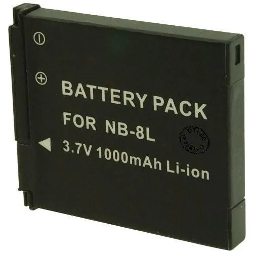 Batterie Canon NB-8L compatible 3.7V 1000mAh Li-ion