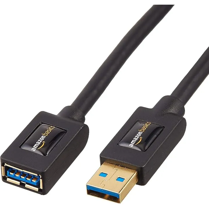 Lot de 2 rallonges de câble USB 3.0 Connecteurs mâle A vers Femelle A 1M, noir